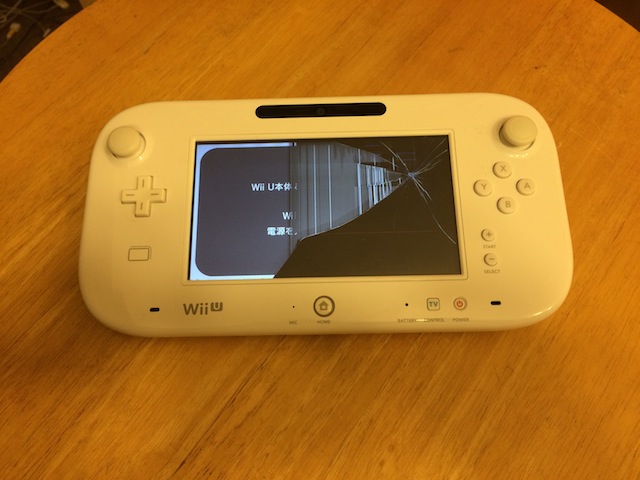 WiiUのゲームパッド液晶修理　秋葉原のお客様