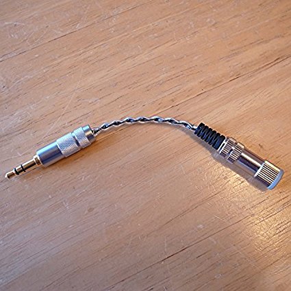 【2.5mm 4極→3.5mm3極】銀メッキOFC アンバランス変換ケーブル