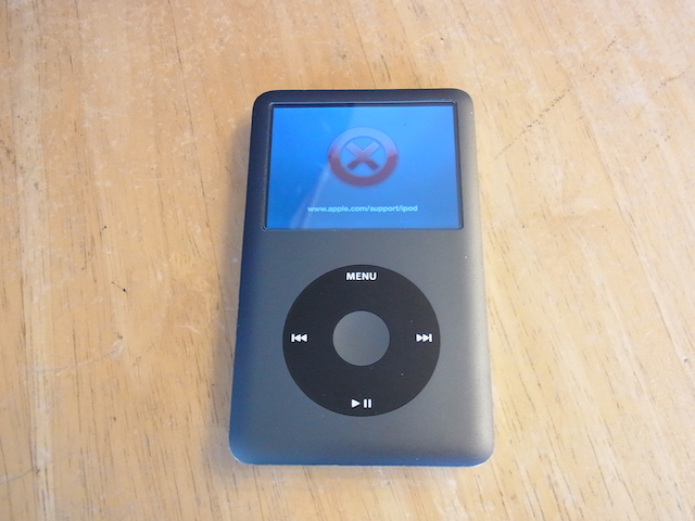 岡崎市のお客様　iPod classicハードディスク故障　簡単宅配キット