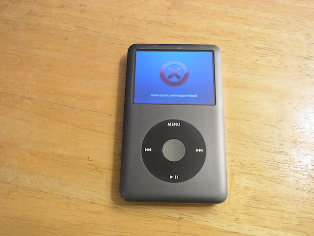 立川のお客様　iPod classic同期できない　簡単宅配キット