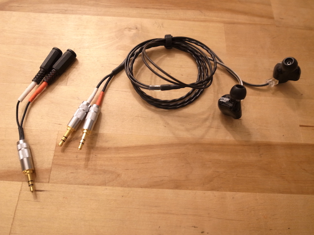 イヤホン変換ケーブル作成/修理/リケーブル/MMCX化 京都のお客様