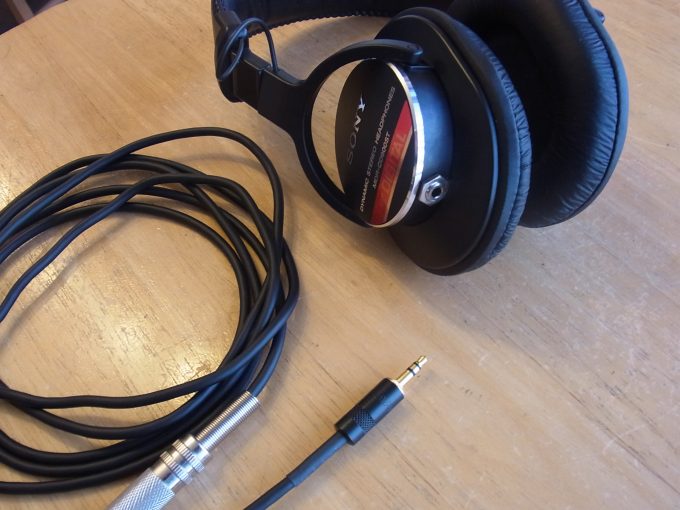 渋谷のお客様　ソニーヘッドホン脱着カスタム