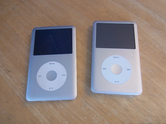 川崎からお問い合わせ　iPod classic大容量化カスタム　宅配キットで簡単修理